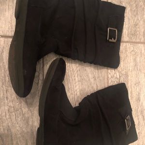 Girls Black Boots